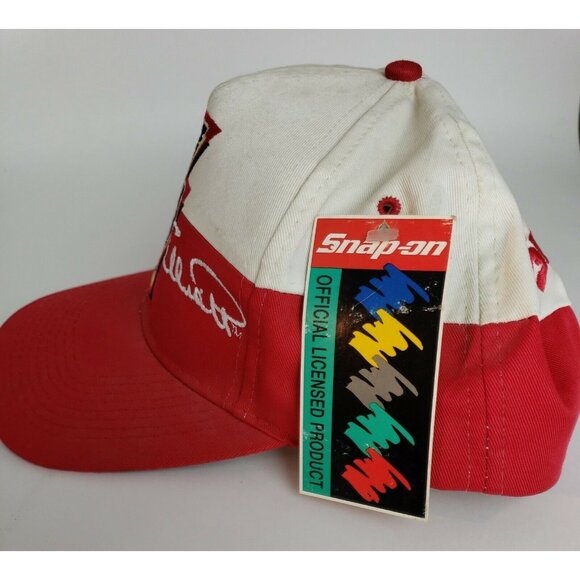 Vintage Snap On Tools NASCAR Hat Bill Elliott 94 Red Ball Cap Snapback 90s NWT - Picture 5 of 7